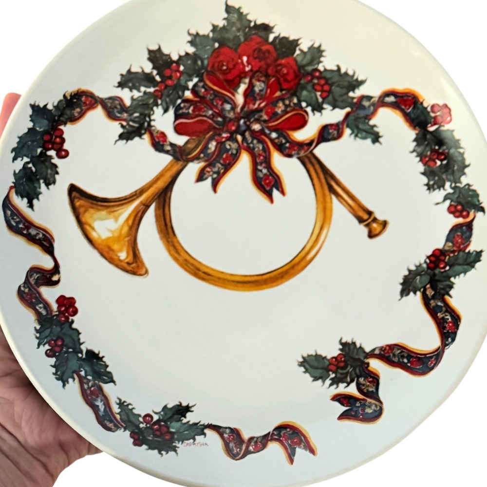1991 Vintage Christmas‎ Plate - Excellent Condition - Triumphant Potpourri Press